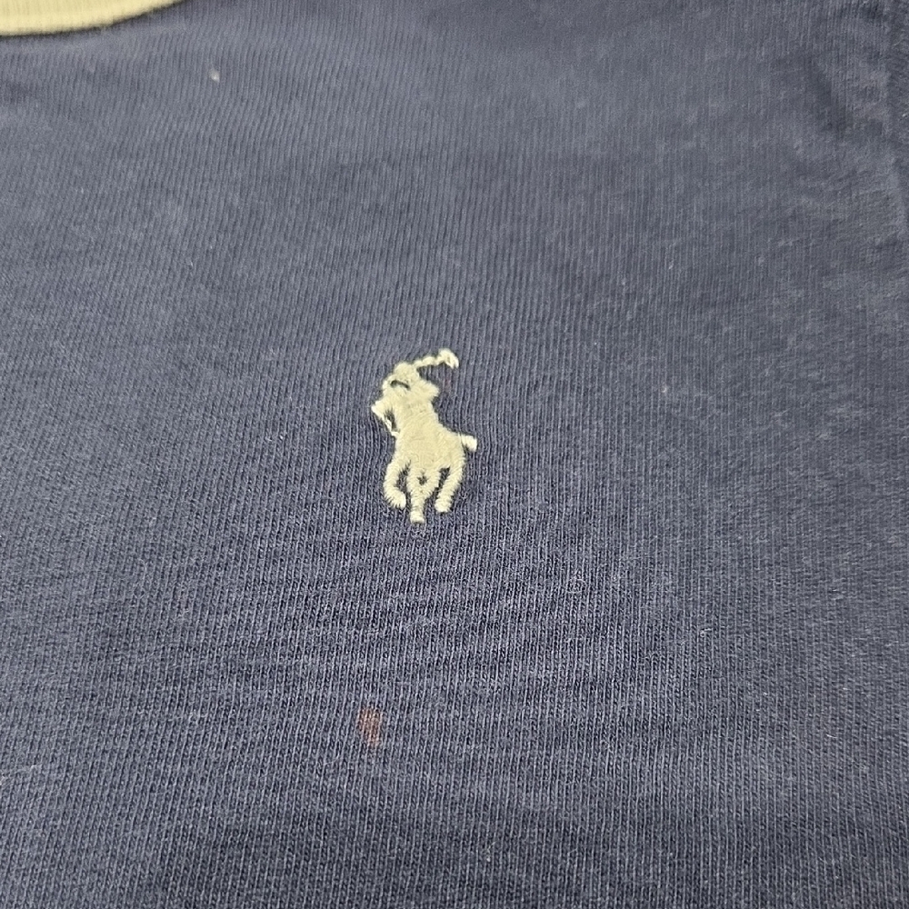 Polo by Ralph Lauren Kids Blue Tee with White Accents - Picture 2 of 3
